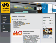 Tablet Screenshot of garage-huesler.ch